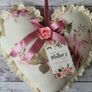 Hanging Heart Decor. Scented Heart. Mother's Day Gift. Shabby Chic Decor. Image 2