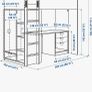 IKEA Smasted Loft Bed. White. Single. Without Desk. Perfect As New Condition. Image 2