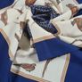 Laura Borghese Vintage Scarf, bird print, made in Italy Image 4