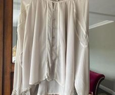 Bohemian, Modern Charlie Joe Designer Embellished Blouse UK M