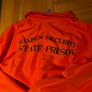 Prisoner Costume with handcuffs and fake tattoos Image 3