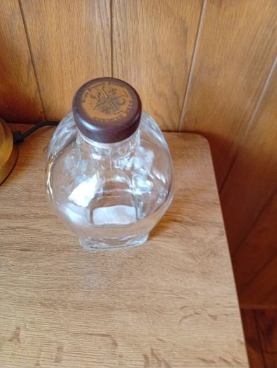 skull glass bottle