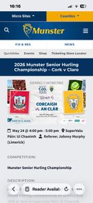 Cork vs Clare