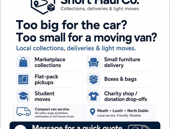 Too big for the car? Too small for a moving van?
