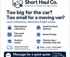 Too big for the car? Too small for a moving van?