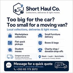 Too big for the car? Too small for a moving van?