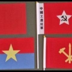 Small flags , soviet Union , China,  Viet cong, n korea.