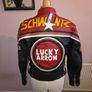 Vintage Ash Division Lucky Arrow Leather Motorbike Jacket - Small size Image 7