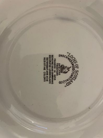 Wedgwood Plates- Lochs of Scotland