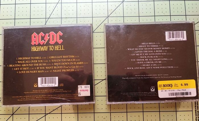 AC/DC remastered cds