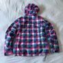 Checkered Pink and Blue Women's Ski Jacket Stuf Image 6