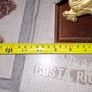 Solid Brass Shire Horse Pulling a Mining Cart mounted on wooden plinth, Postage Available or collection Image 7