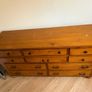 Large solid wood antique style dresser with mirror Image 2