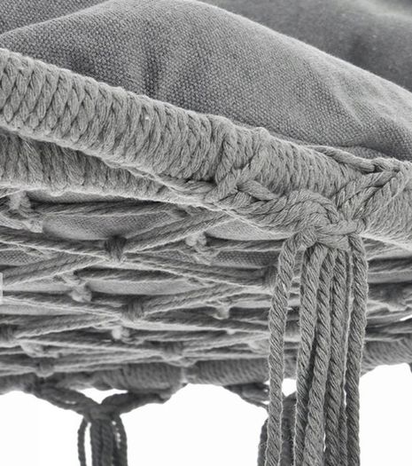 GREY Hanging Basket Chair  with CUSHION!!!