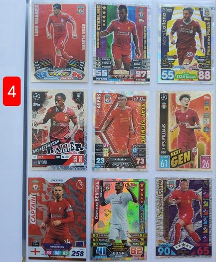 Liverpool Football Cards (shiny, Special, Etc)