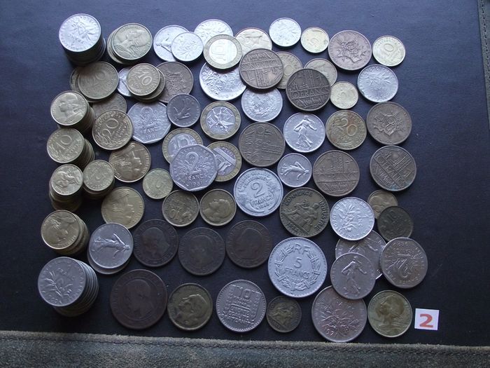 A Lot of 630+ grams of French coins