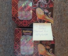 Pokemon TCG Scarlet and Violet Paldean Fates Charizard ex Tins