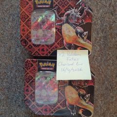 Pokemon TCG Scarlet and Violet Paldean Fates Charizard ex Tins