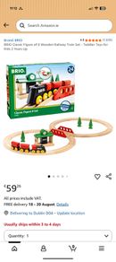Wooden train set Brio