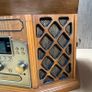 Neostar Deluxe Nostalgic Music Centre Wooden Box Vinyl Cd Cassette Radio Image 4