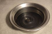 Vintage F. B. Rogers Silver Co Wood and Silver Plate Wine, Burgundy, Champagne Candy dish Trinket Bottle Coaster