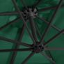Cantilever Umbrella with LED lights and Steel Pole 250x250 cm Green Image 3