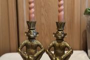 Vintage Brass  Candlestick Holders