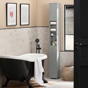 Bathroom cabinet tall and narrow space saving