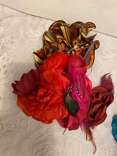 Mixed selection of Fabric  and millinery products please read description for information
