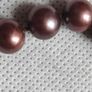 9ct gold Chocolate pearls matching set Image 4