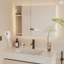 Led mirror for bathroom 70x50 dimmable 3 colours Image 5