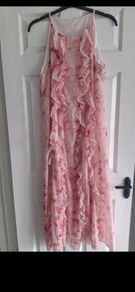 Long Floral print dress,  size L