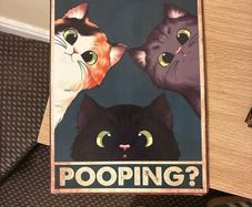 Decor funny metal plate