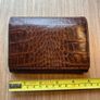 Brown Leather Crocodile Style Womens wallet Image 10