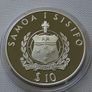 Flying Bat 10 Dollars Samoa 1994 Silver Proof Image 2