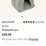 Grey quilted pet cave bed Image 2