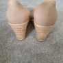 Cinders Size 38 nude wedge espadrilles Image 2