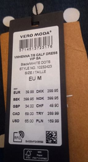 ladies polka dot dress bnwt