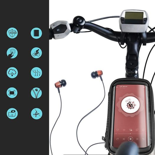 Bike pouch touchscreen waterproof