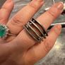 925 Sterling Silver Modern Multi-Band Statement Ring Image 4