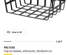 clip-on basket x3