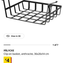 clip-on basket x3