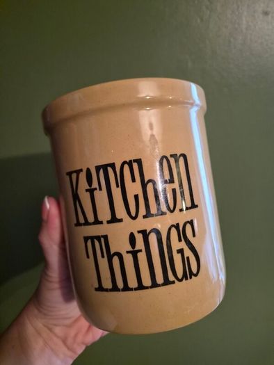 Vintage T.G. Green "Kitchen Things" Utensil Crock Jar