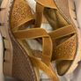 Tan Feather Lite Wedge Sandals Image 4