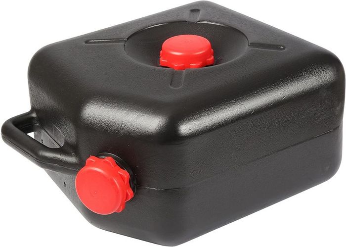 23L Black Jerry Can for Waste Water for Motorhomes, Caravans and Camping