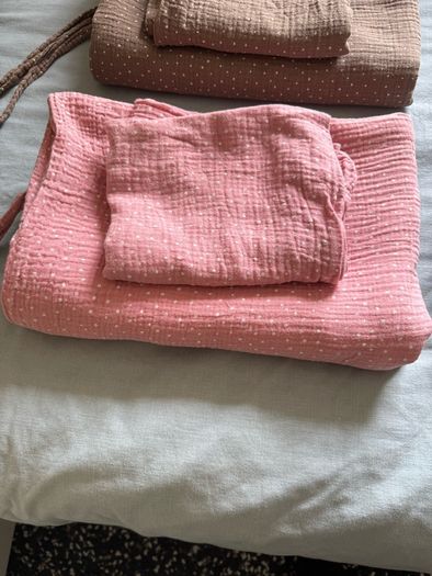 Baby bedlinen Muslin & Cotton + free contactless thermometers