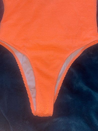 Neon orange one piece swimsuit swimsuit