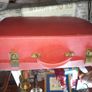 Beautiful Old 50s Red Suitcase Ideal for Movie or Photo Props, Postage Available or Collection Image 3