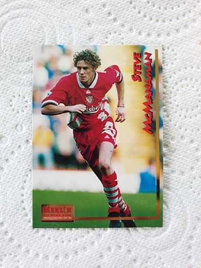 Steve McManaman Liverpool Football Trading Card 1995 to 1996