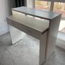 White Extendable Home Office Desk with Storage Image 7